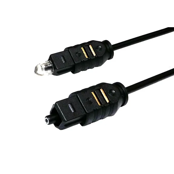 OLIVE- (2-Pack) 6Ft Digital Fiber Optic Audio Cable Cord Optical Spdif Toslink - New