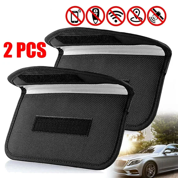 OLIVE- 2 Pack Faraday Bag Cell Phone Wallet Blocker Radiation Signal Shielding Case