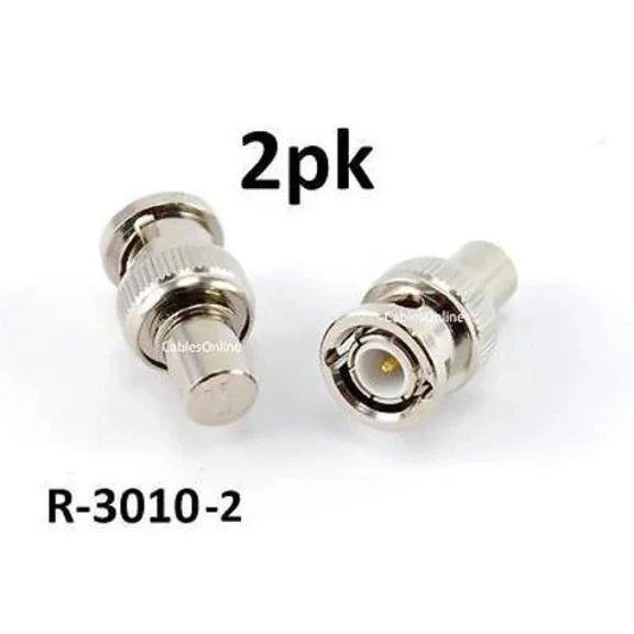 OLIVE- 2-Pack Of Bnc Rg59 75 Ohm Terminator Adapter, Cablesonline R-3010-2