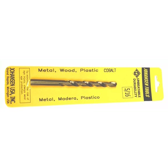 OLIVE- 2Pc Set 5/16 Inch Jobbers Drill Bits Metric Cobalt Hsc Hsco Split Point Tip .312