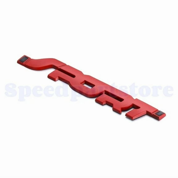 OLIVE- 2Pc Sport Logo Emblem Car Metal Badge Sticker Trunk Decal Suv Accessories Red