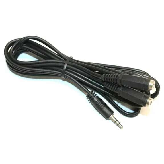 OLIVE- 3.5Mm Male To Female Phone Jack Splitter Cable Cord Wire For Headset Cellphone