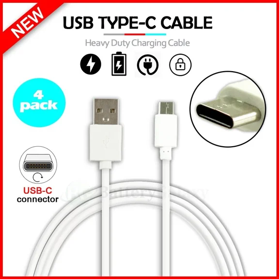 OLIVE- 4-Pack 6Ft Usb Type-C Charger Cable For Android Phone Google Pixel 6/7/8 / Fold
