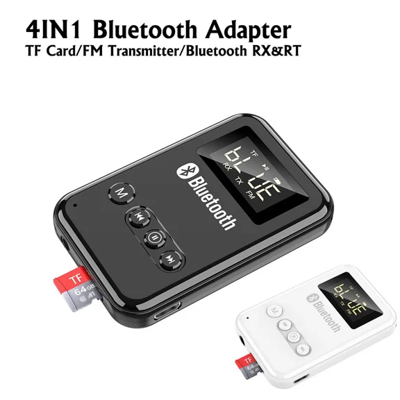 OLIVE- 4In1 Bluetooth&Fm Transmitter Wireless Receiver Mp3 Player For Home Car Stereo