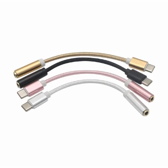 OLIVE- 4Pcs Mobile Phone Audio Cable Type-C To 3.5Mm Interface Stereo Audio Converter