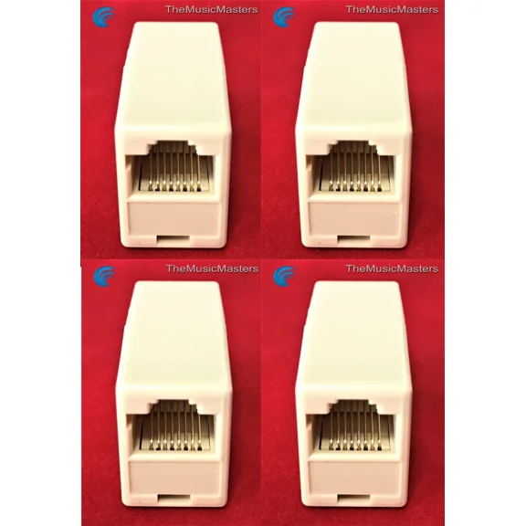 OLIVE- 4X Cat5 Network Cable Cord Wire Rj-45 Coupler Splice Extension Connector Vwltw