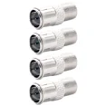 thumbnail image 1 of OLIVE- 4X F-Type Male To Female Quick-Push-On Adapter Coaxial Cable Connector Nickel, 1 of 6