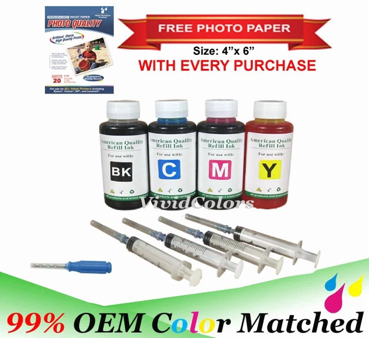 OLIVE- 4X100Ml Refill Ink Kit For Canon Pg 245Xl Cl 246Xl Pixma Mg2420 ...