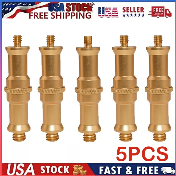 OLIVE- 5Pcs 1/4 To 3/8 Inch Male Converter Threaded Spigot Stud Adapter New