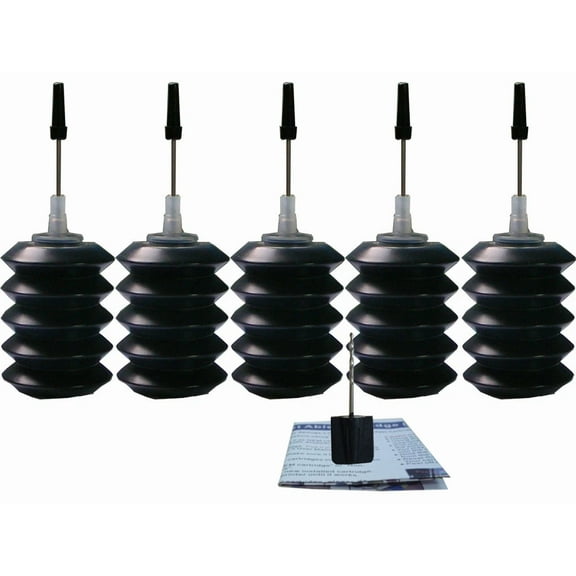 OLIVE- 5X30Ml Black Refill Ink For Canon Pg-210 Pg-240 240Xl Pixma Mg2120 Mg3120 Mg4120