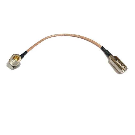 OLIVE- 6" Rg316 Mini Uhf Female To Qma Male Angle Coaxial Rf Cable Ships From Usa