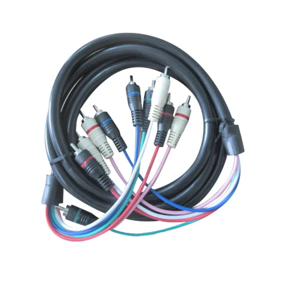 OLIVE- 6Ft 5-Rca Mini Component A/V Cable, Packaged