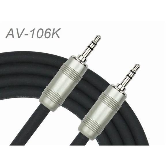 OLIVE- 6Ft Kirlin 3.5Mm Trs Stereo Male/Male Single Patch Ofc Noise-Free Audio Cable