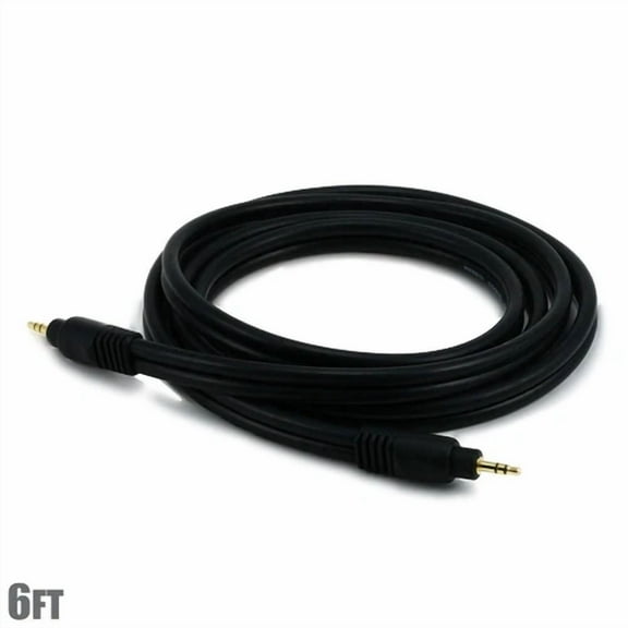 OLIVE- 6Ft Premium 3.5Mm 1/8" Trs Stereo Male To Male Audio Aux Auxiliary Cable Gold