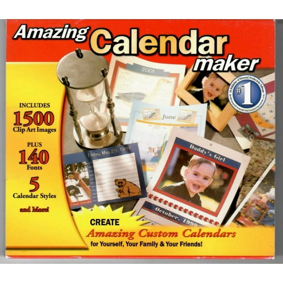 OLIVE- Amazing Calendar Maker (Pc, 2000)