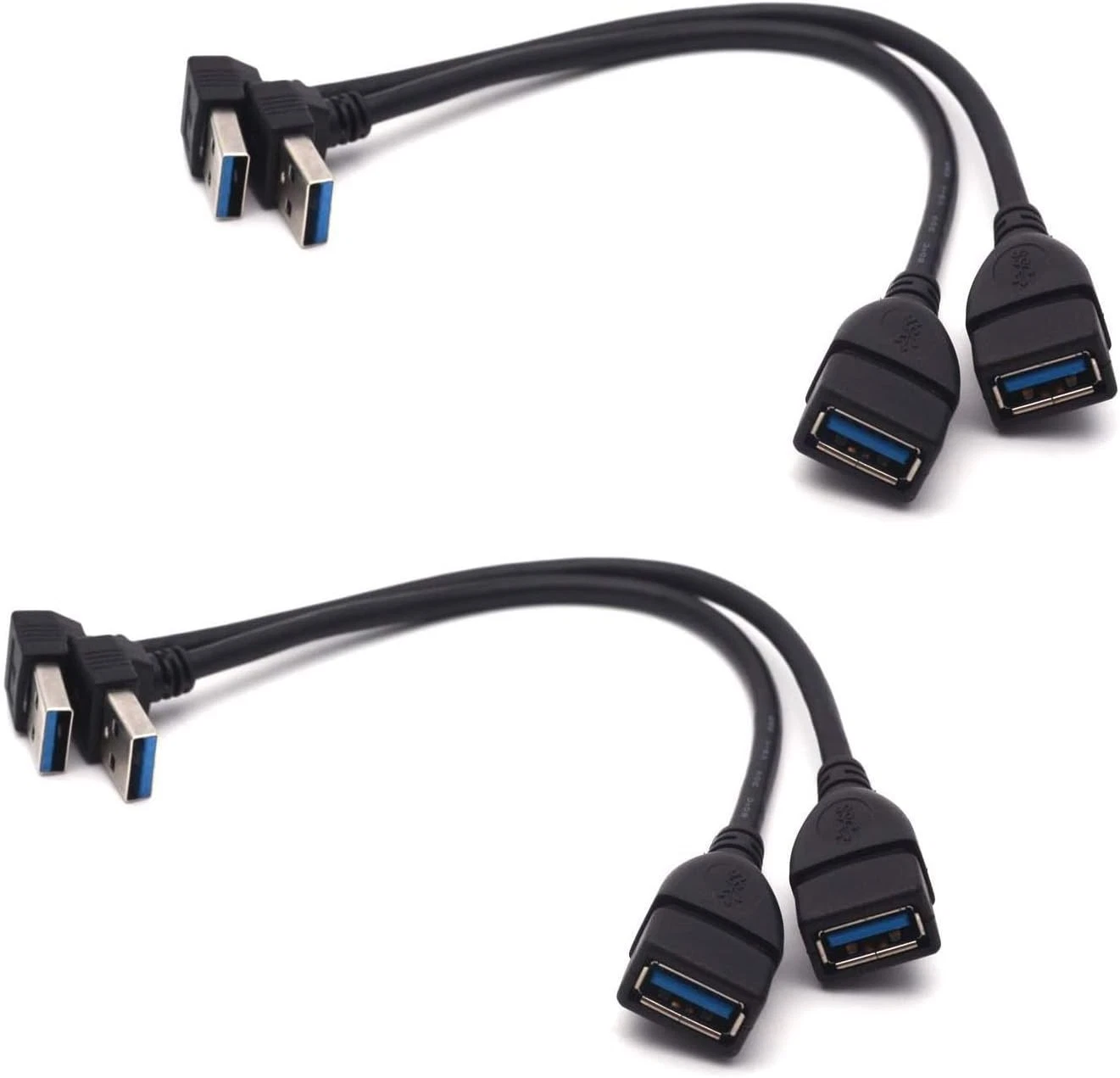 OLIVE- Antrader Usb 3.0 Right Angle 90 Degree Up & Down Usb Cable Up ...