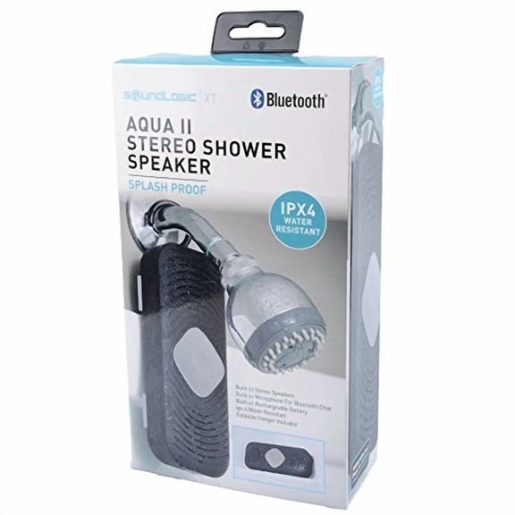 OLIVE- Aqua Ll Stereo Shower Speaker - Ipx4 Water Resistant - Black
