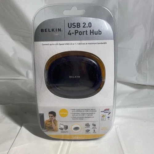 OLIVE- Belkin Hi-Speed Usb 20 (F5U234V1) 4-Ports External Hub