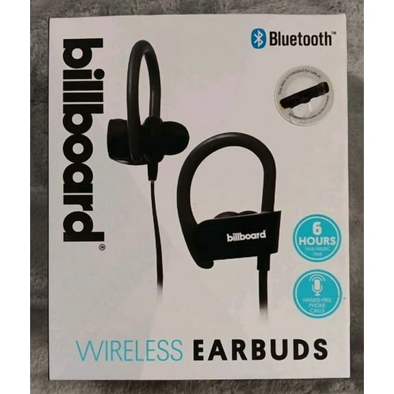 OLIVE- Billboard Bb896 Bluetooth Earhook Earbuds With Microphone (Black)