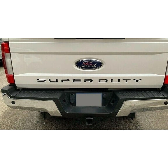 OLIVE- Black Tailgate Insert Letters Decal Vinyl For Ford F-250 F-350 Super Duty 17-21