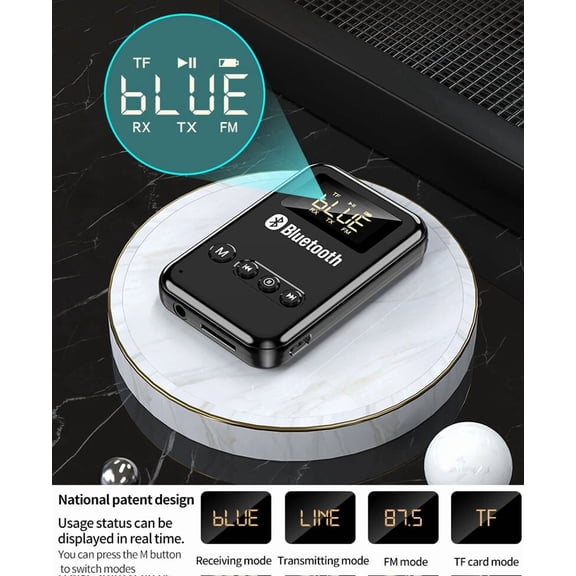 OLIVE- Bluetooth 5.0 Transmitter Receiver 3In1 Wireless Audio 3.5Mm Usb Adapter For Tv