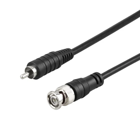 OLIVE- Bnc Male To Rca Male Plug Cctv Surveillance Security Camera Video Cable Cord 1M