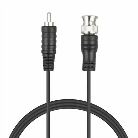 OLIVE- Bnc Male To Rca Male Plug Cctv Surveillance Security Camera Video Cable Cord 1M