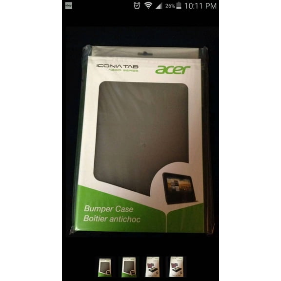OLIVE- Bumper Case For Acer Iconia Tab A200 Series -