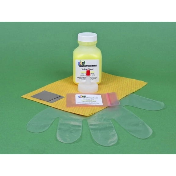 OLIVE- Canon Imageclass Mf8030Cn Mf8050Cn Mf8080Cw Yellow Toner Refill W/Chip. 40Gr.