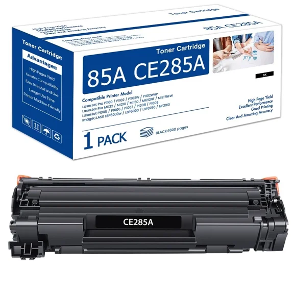 OLIVE- Compatible For Hp Laserjet Toner Cartridge - Black (Ce285A )