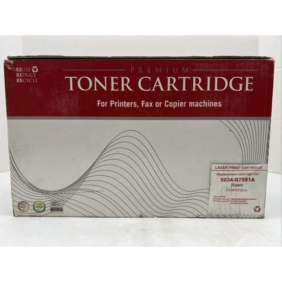 OLIVE- Compatible For Hp Q7581A Toner Color Laserjet 3800 3800Dn 3800Dtn 3800N Cp3505