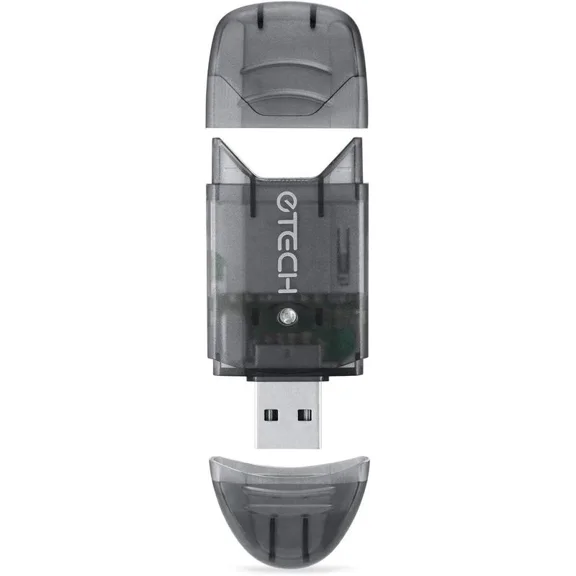 OLIVE- Dash Fs Usb 3.0 Sd Card Reader, Silver, For Smartphone/Tablet/Computer Silver