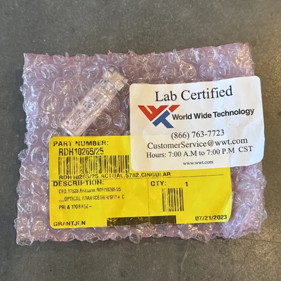 OLIVE- Ericsson Rdh 102 65/25 R1A Sfp Card, Transceiver Module 10Gbase-Lr Lite Vht Sfp+