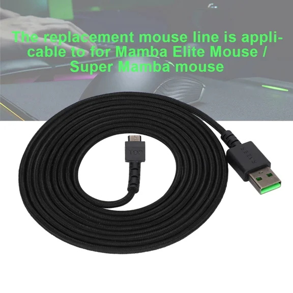 OLIVE- For Razer / Super Mamba Mouse Line Pure Copper Core Mouse Usb Cable U5