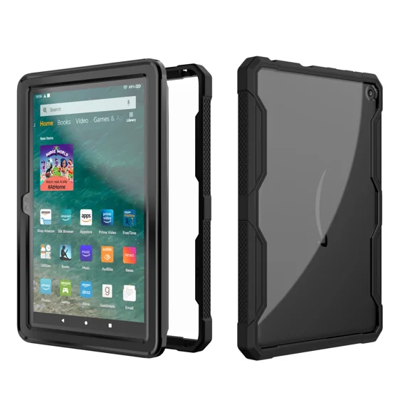 OLIVE- Full Body Protection Case Cover For 2022 Fire Hd 8" W/ Built In Screen Protector