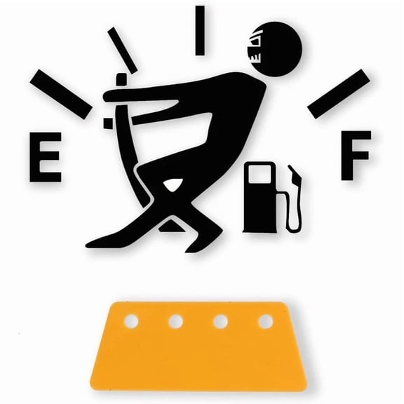 OLIVE- Funny Car Stickers Exterior Accessories, High Gas Consumption Decal, Universal F