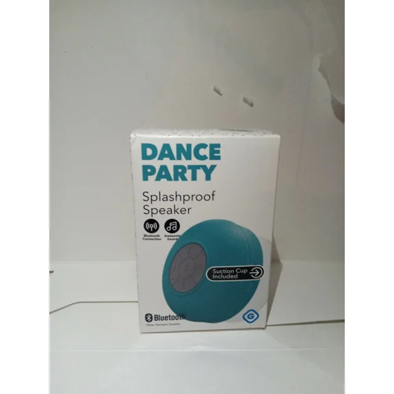 OLIVE- Gem Dance Party Splash-Proof Bluetooth Speaker - Blue