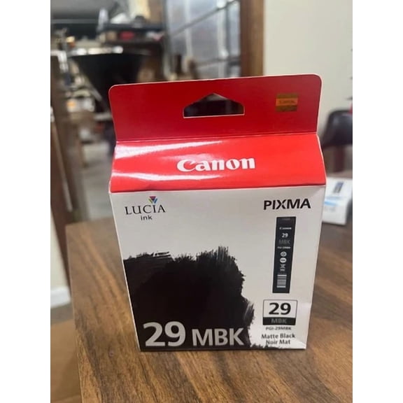 OLIVE- Genuine Canon Pgi-29Mbk Matte Black Ink Factory Sealed Box 4868B002Aa Pixma Pro1