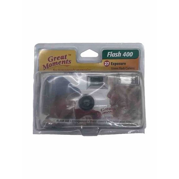 OLIVE- Great Moments Flash Camera 400 35Mm 27 Exposure Expired 2006