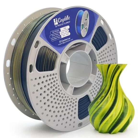 OLIVE- Gryddle 1.1Kg Black&Gold Rapid Pla+ Silk 3D Printer Filament 1.75Mm Neatly Wound