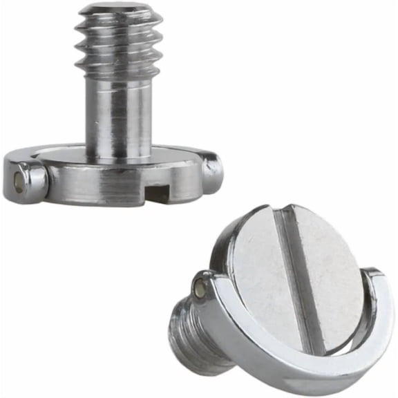 OLIVE- Haoge 1/4"-20 D-Ring Stainless Steel Mounting Fixing Screw For Camera Tripod Mon