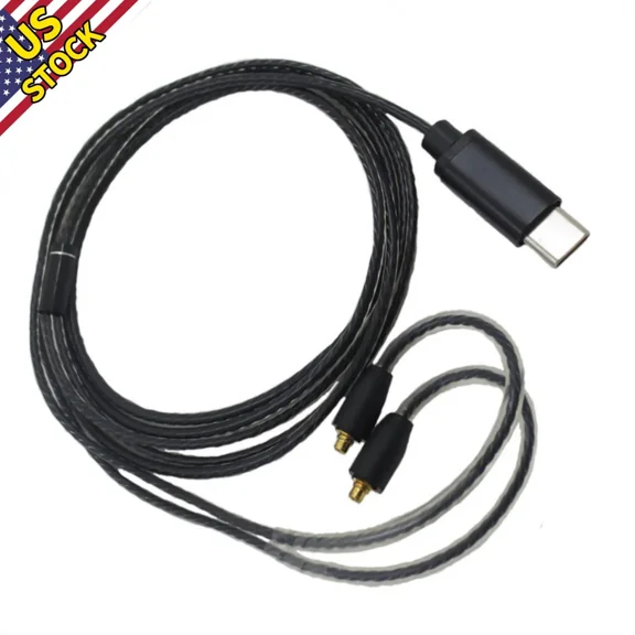 OLIVE- Headphone Extension Cable Mmcx Usb Type-C For Shure Se215 Se315 Se846 Headphone