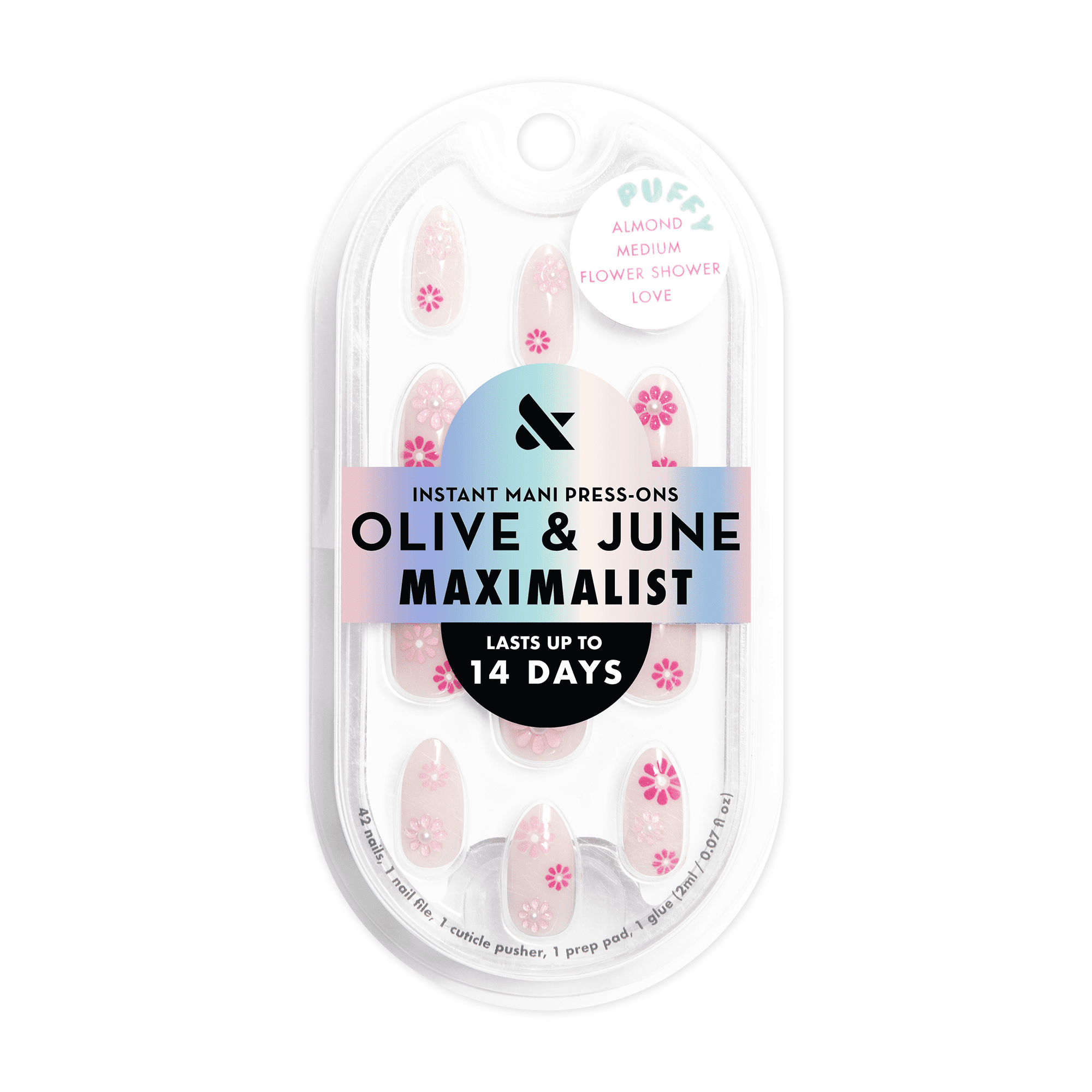 Olive & June Maximalist Puffy Flower Shower Love - Walmart.com