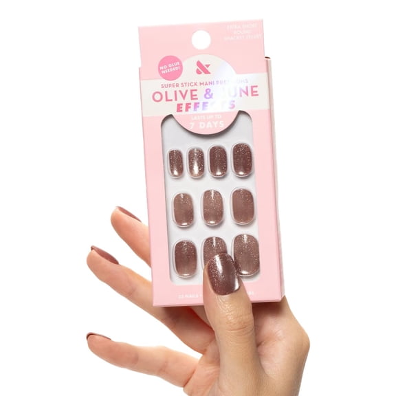 Olive & June Effects Super Stick Mani Press On Nails, Shacket Velvet