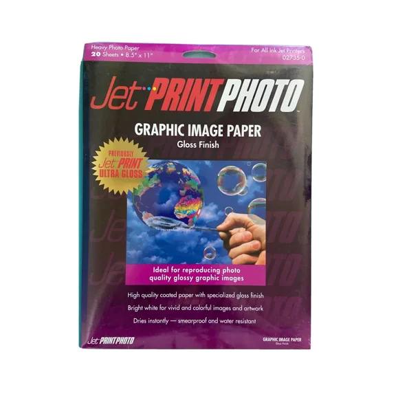 OLIVE- Jet Print Photo Graphic Image Paper Gloss Finish Heavy Weight 8.5 X 11 20 Ct.