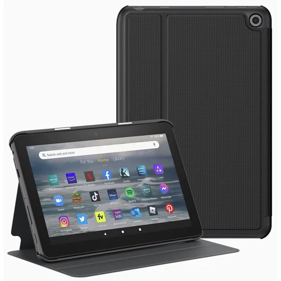 OLIVE- Kindle Fire 7 12Th Generation Black Protective Case