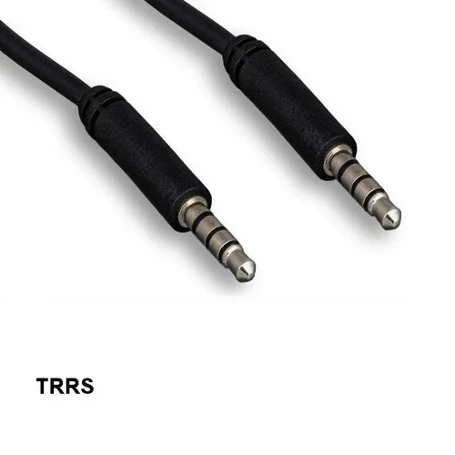 OLIVE- Kntk 3 Ft Trrs 3.5Mm 1/8" Aux Audio Mic Cable Voice For Smartphone Headphone