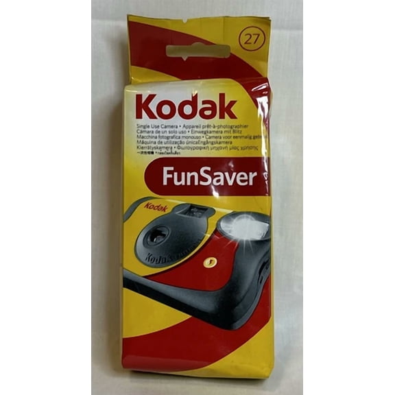 OLIVE- Kodak Funsaver 27 35Mm Single Use Film Camera Exp 02/2020-