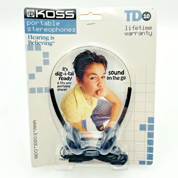 OLIVE- Koss Td10 Portable Stereophones Headphones Digital Ready Factory