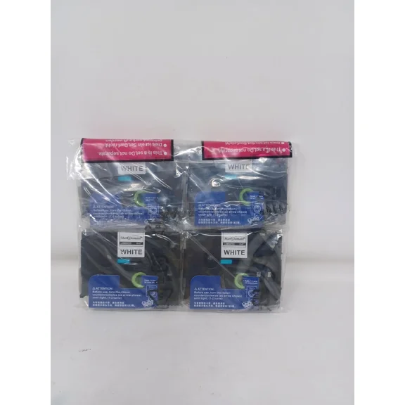 OLIVE- Mark Domain Laminated 0.47 Tape White Compatible With Brother, 4 Pack